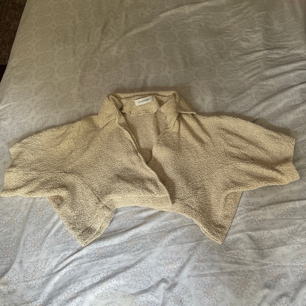 Le17Septembre linen cropped top